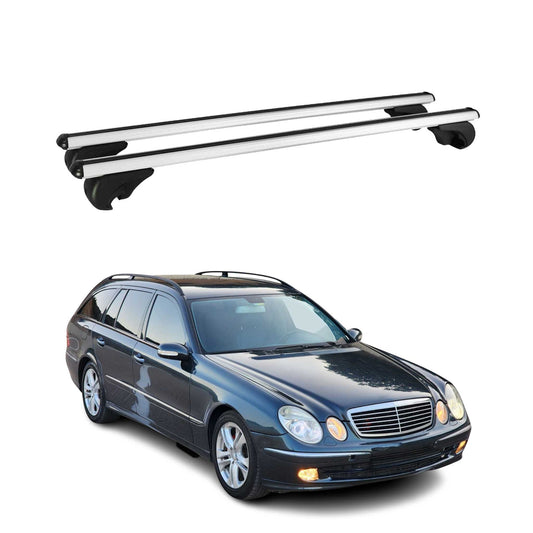 2004-2009 Mercedes E Class S211 Wagon Roof Rack Cross Bars Silver