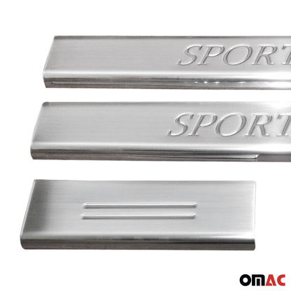 OMAC Door Sill Scuff Plate Scratch for Land Rover Range Rover 2013-2017 Steel 4x 6002091