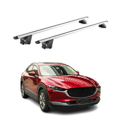 2020-2025 Mazda CX-30 Roof Rack Cross Bars Luggage Carrier Alu Silver 2x