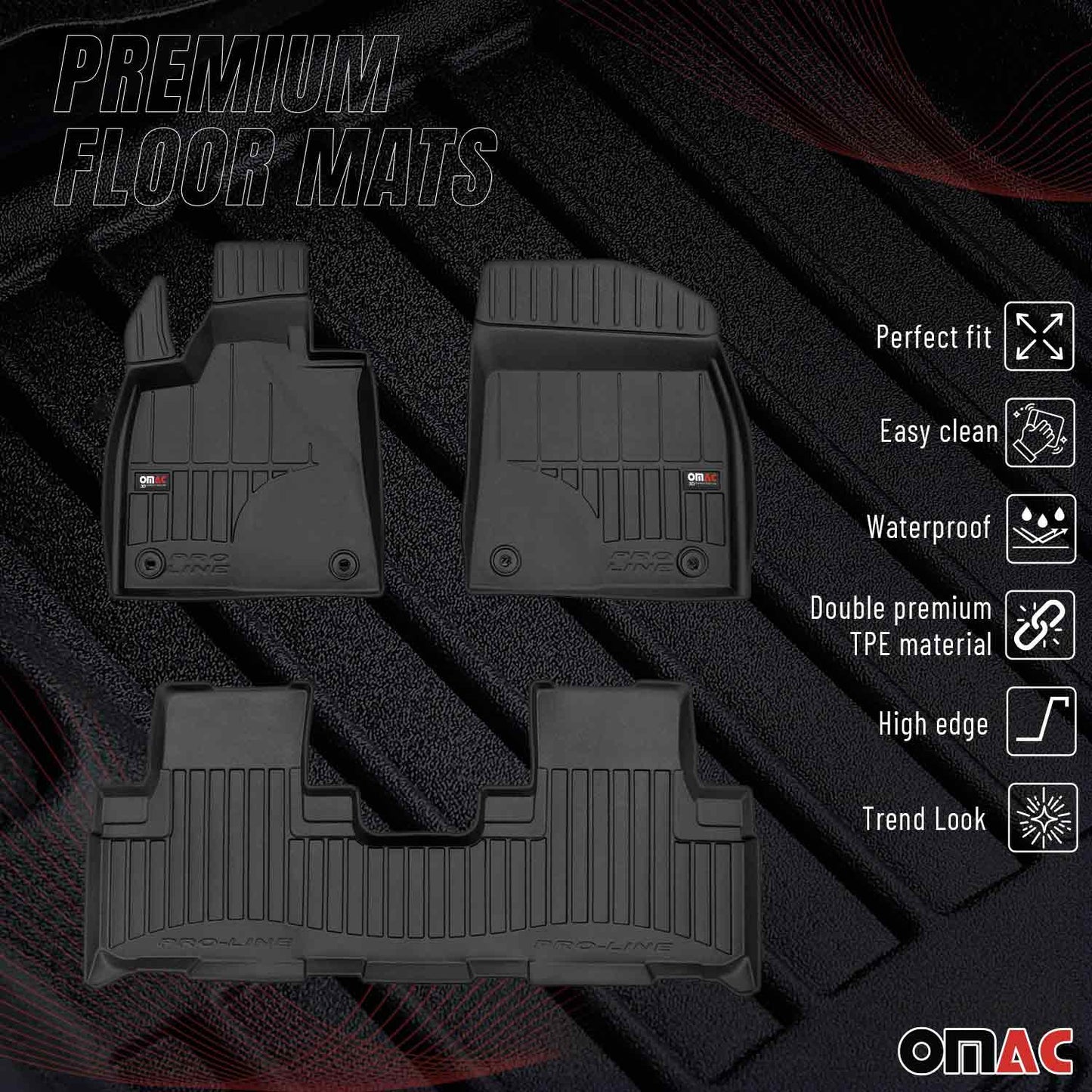2016-2022 Lexus RX350 RX450 Premium Floor Mats Liners Full Set All Weather Heavy Duty
