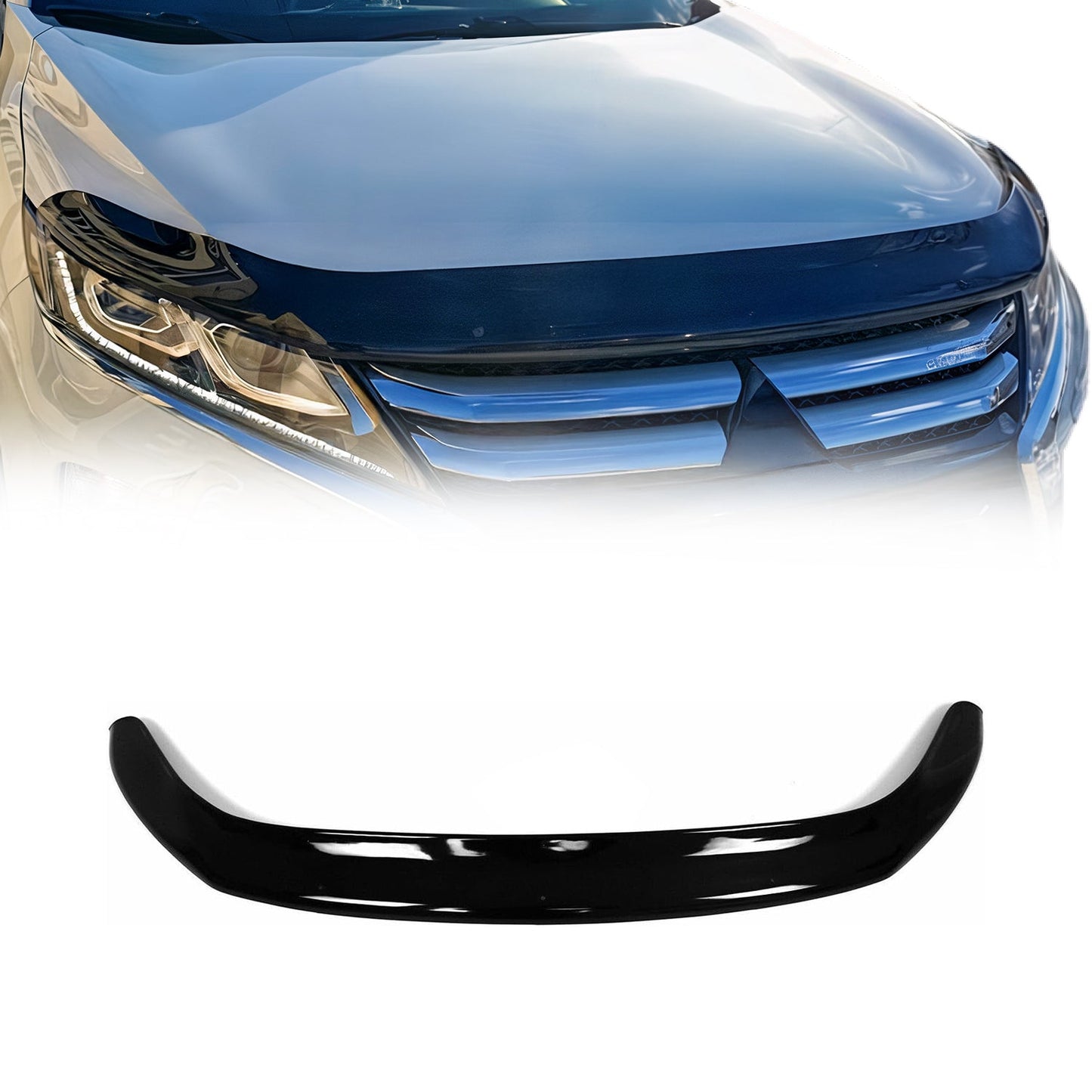 2018-2022 Mitsubishi Eclipse Cross Pre-FL Front Bug Shield Hood Deflector 1 Pc Smoke