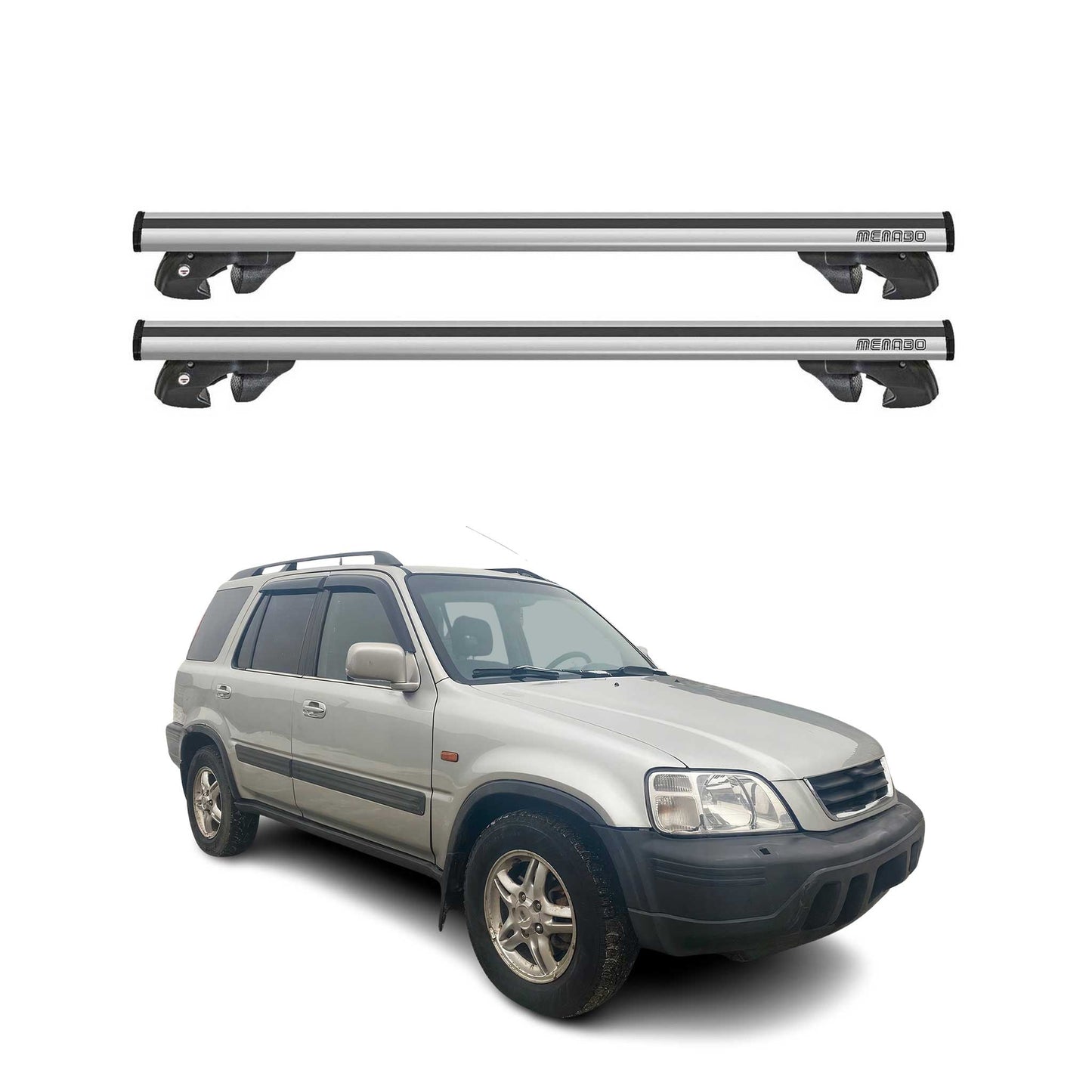 1997-2001 Honda CR-V Roof Rack Cross Bars Silver