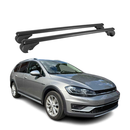 2017-2019 VW Golf Alltrack Mk7 Roof Rack Cross Bars Black
