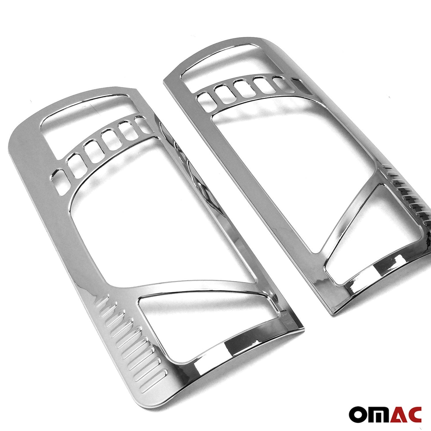 OMAC Trunk Tail Light Trim Frame for Ford Transit Connect 2010-2013 Chrome Silver 2x 2622101