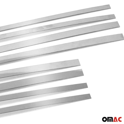 OMAC Chrome Door Sill Scuff Protect Cover Plate 8 Pcs for MB E-Class W124 1986-1994 4727DT091