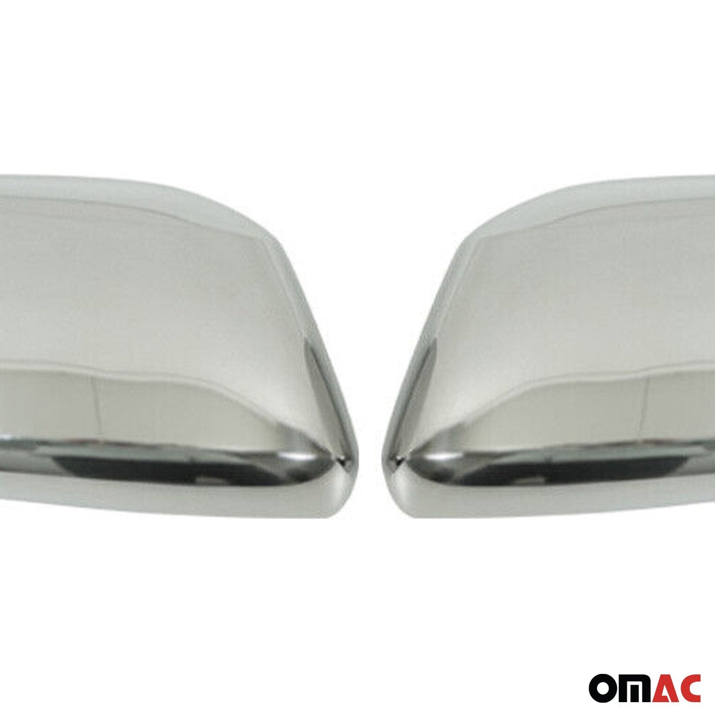 OMAC Side Mirror Cover Caps Fits Nissan Frontier 2005-2021 Steel Silver 2 Pcs 5003111