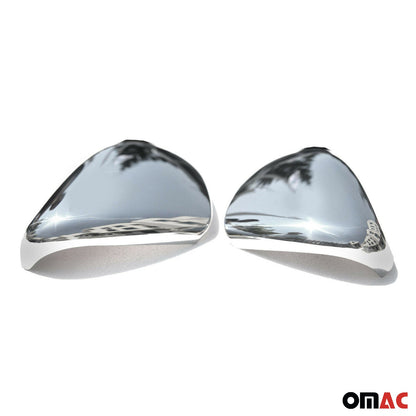 OMAC Side Mirror Cover Caps Fits VW Golf Mk6 2010-2014 Steel Silver 2 Pcs 7518111