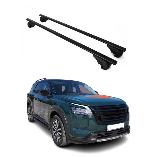 2022-2025 Nissan Pathfinder Roof Rack Cross Bars Black