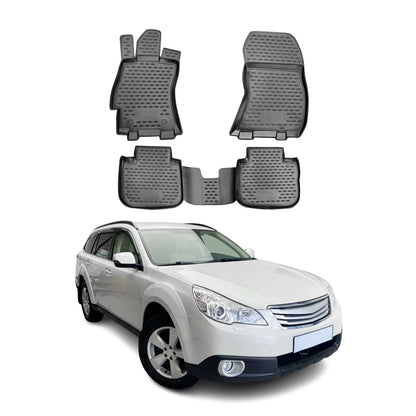 2015-2019 Subaru Outback Floor Mats Liners Full Set All Weather Black