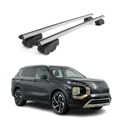 2022-2024 Mitsubishi Outlander Roof Rack Cross Bars Silver