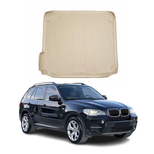 2007-2013 BMW X5 E70 Cargo Liner Trunk Mat All Weather Beige