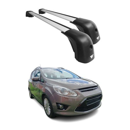 2013-2017 Ford C-Max Roof Racks Cross Bars Silver