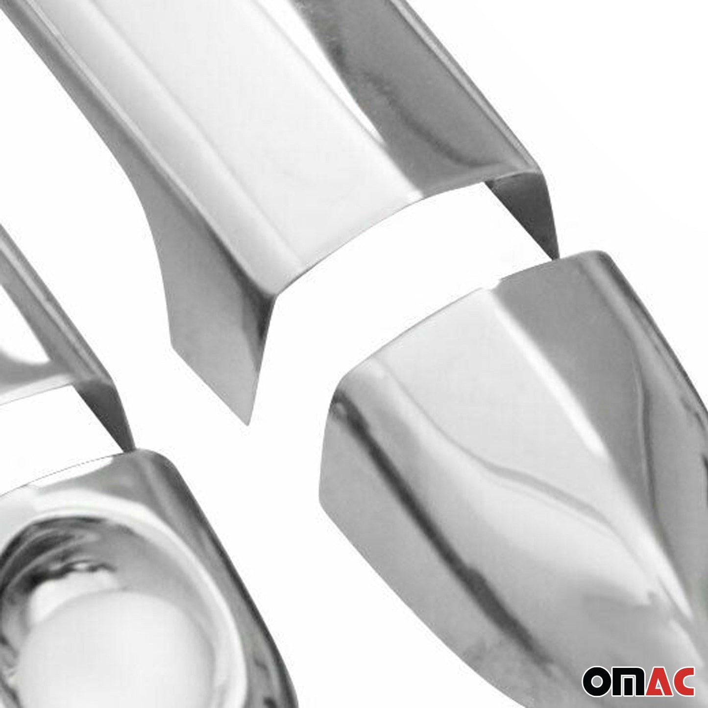 OMAC Car Door Handle Cover Protector for Mazda CX-7 2007-2012 Silver Chrome 8 Pcs '9650554