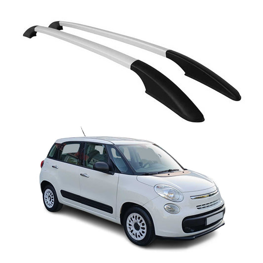 2014-2020 Fiat 500L Roof Rack Rails Side Rails Silver