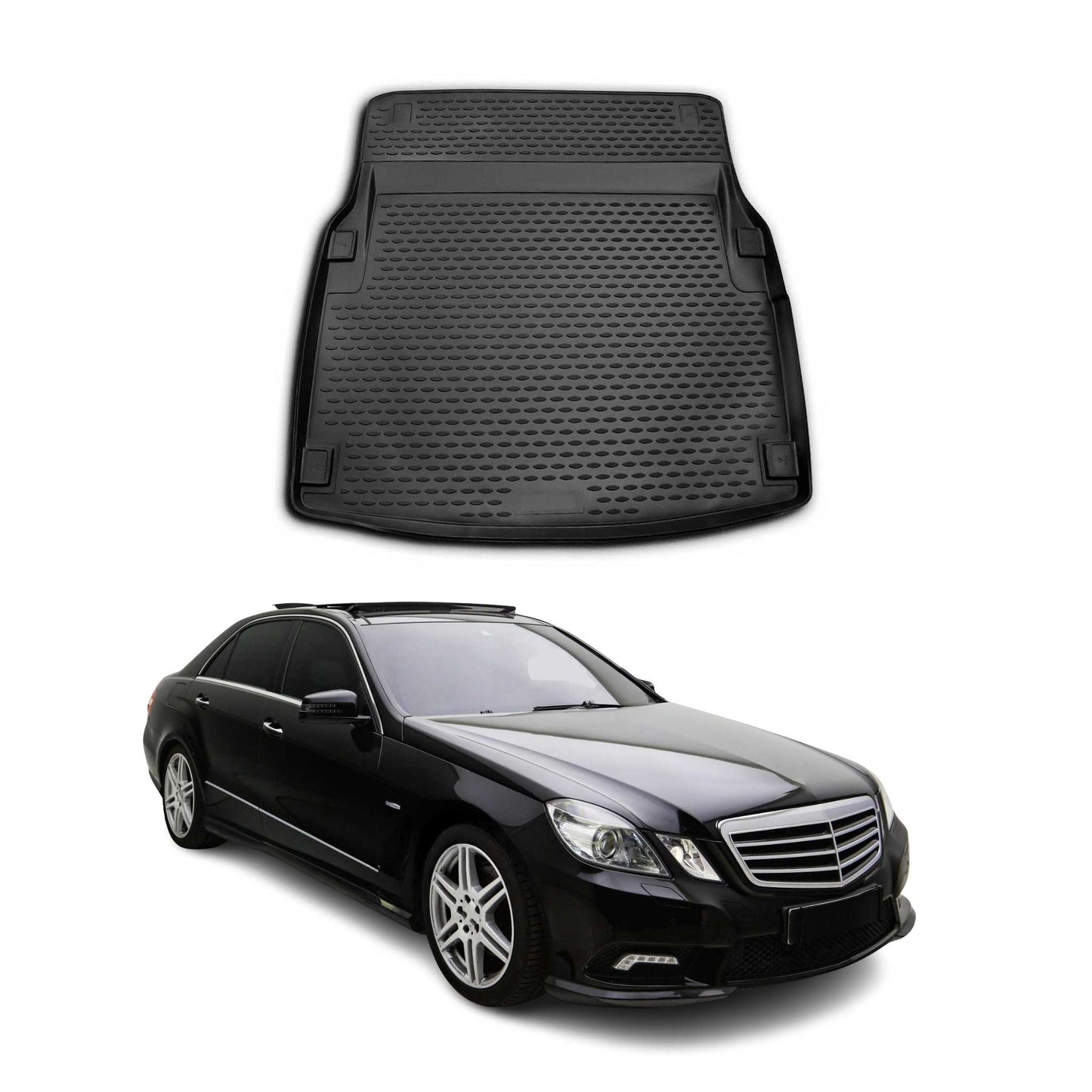 2010-2016 Mercedes E Class W212 Sedan Elegance Cargo Liner Trunk Mat All Weather Black