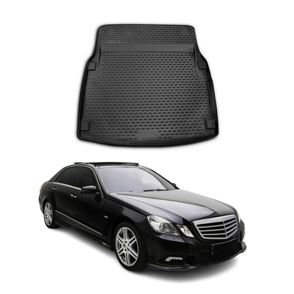 2010-2016 Mercedes E Class W212 Sedan Elegance Cargo Liner Trunk Mat All Weather Black