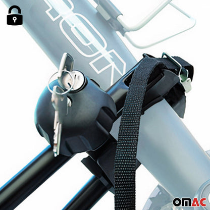 OMAC Bike Rack Carrier Roof Racks Set fits Lexus RX350 2010-2015 Black 3x U020763