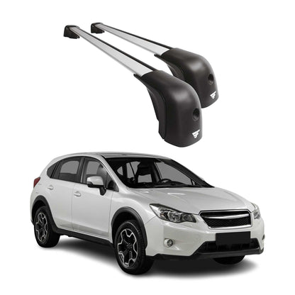 2013-2015 Subaru XV Crosstrek Roof Racks Cross Bars Silver