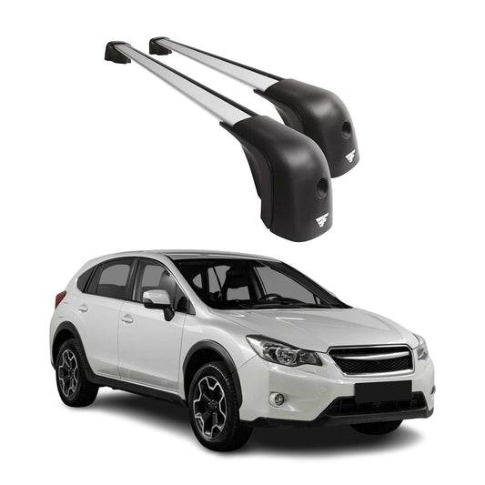 2013-2015 Subaru XV Crosstrek Roof Racks Cross Bars Silver