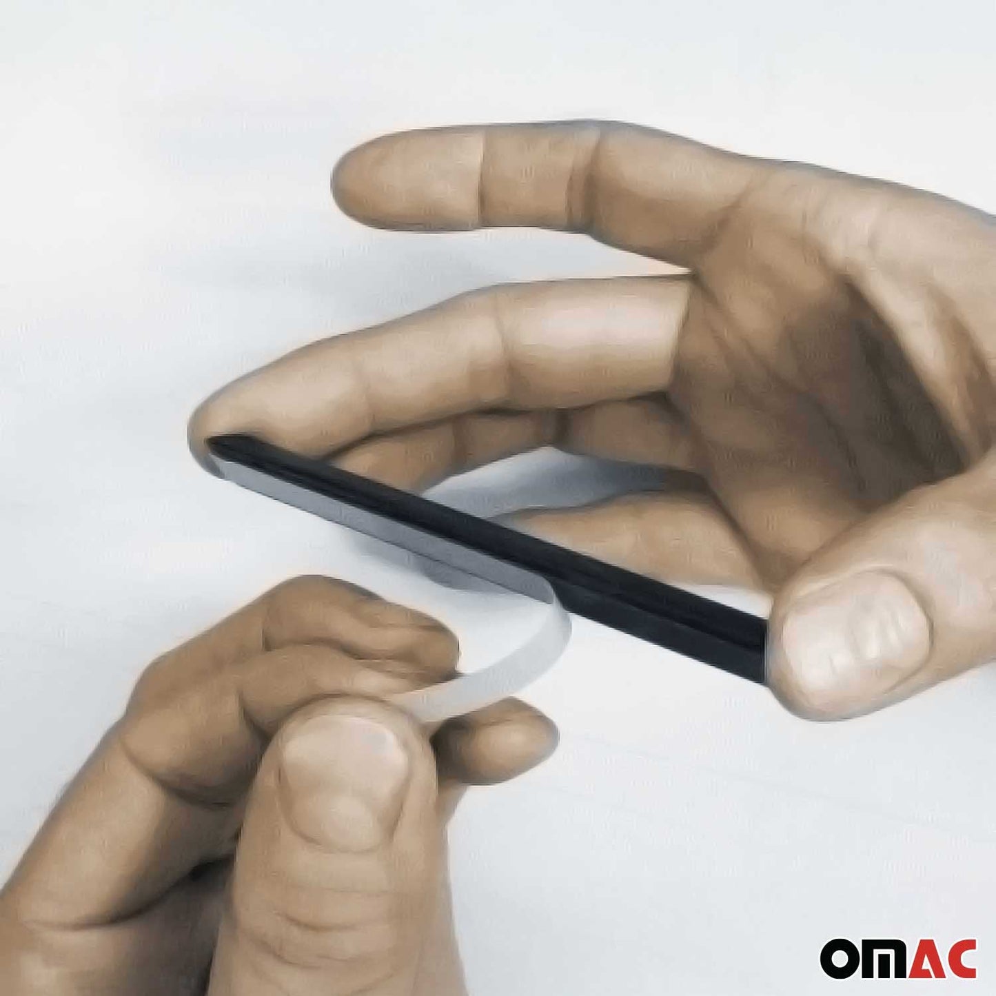 OMAC Roof Rack Wind Noise Reducer Air Deflector Kit Whistle Noise Blocker