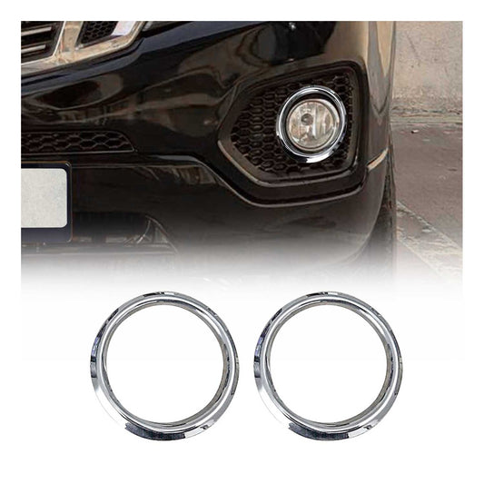 2011-2013 Kia Sorento Fog Light Lamp Bezel Cover Stainless Steel Silver 2 Pcs