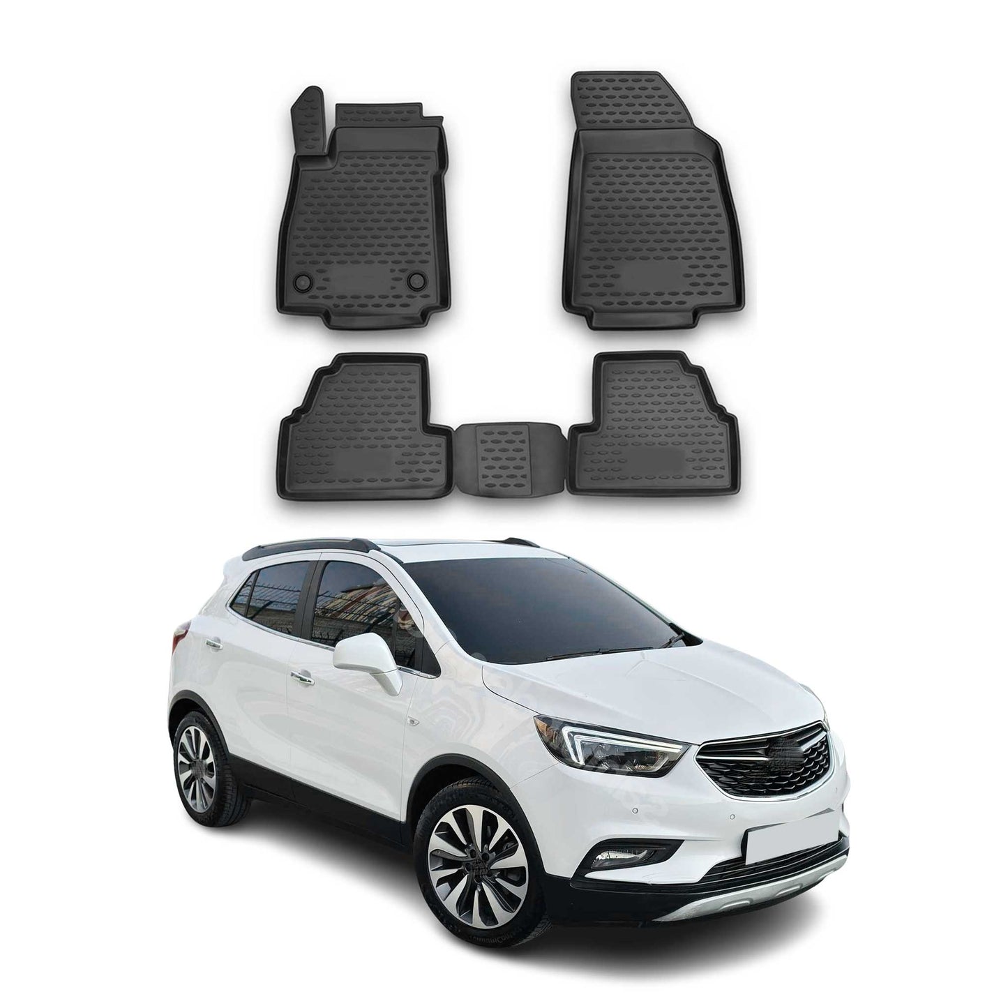2013-2022 Buick Encore Floor Mats Liners Full Set All Weather Black