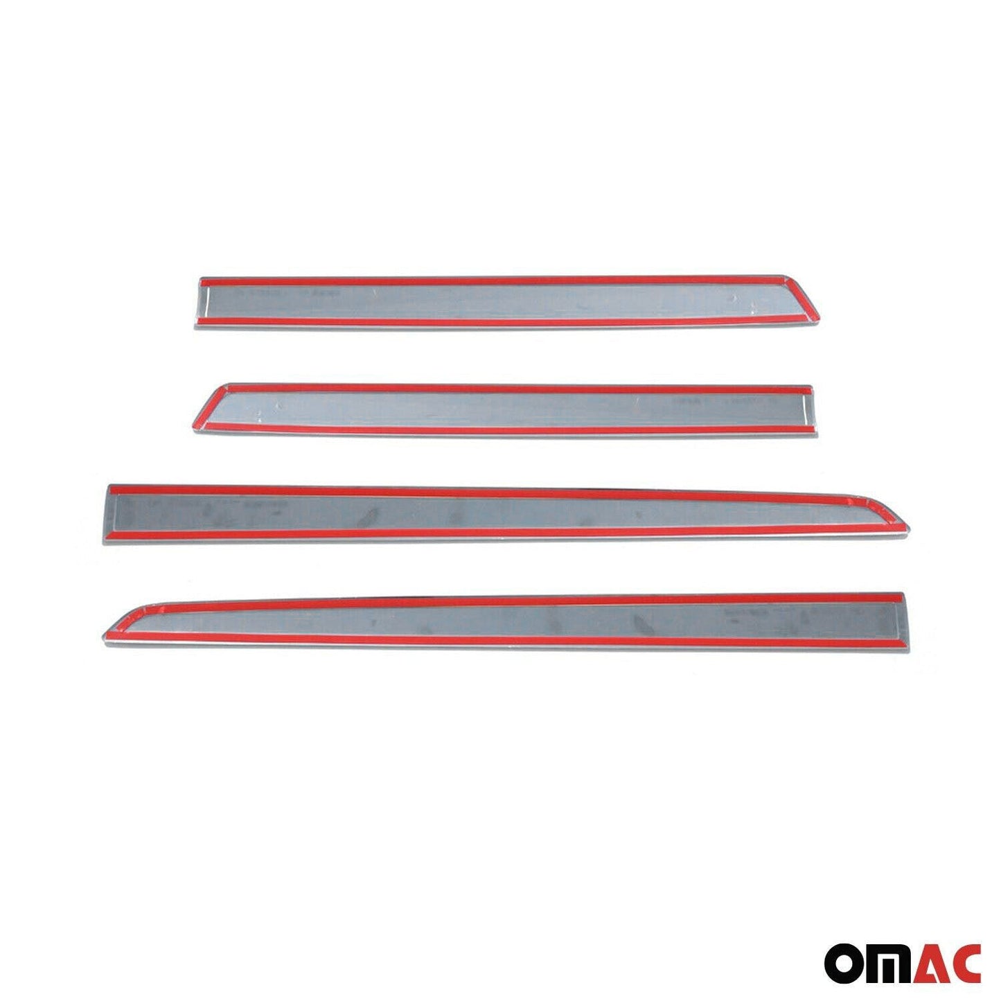 OMAC Side Door Molding Trim for Citroen Berlingo 2008-2019 Steel Silver 4x 5723131