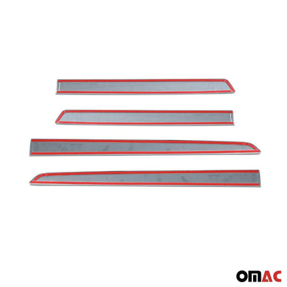 OMAC Side Door Molding Trim for Citroen Berlingo 2008-2019 Steel Silver 4x 5723131