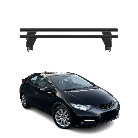 2012-2015 Honda Civic Hatchback Roof Rack Cross Bars Black