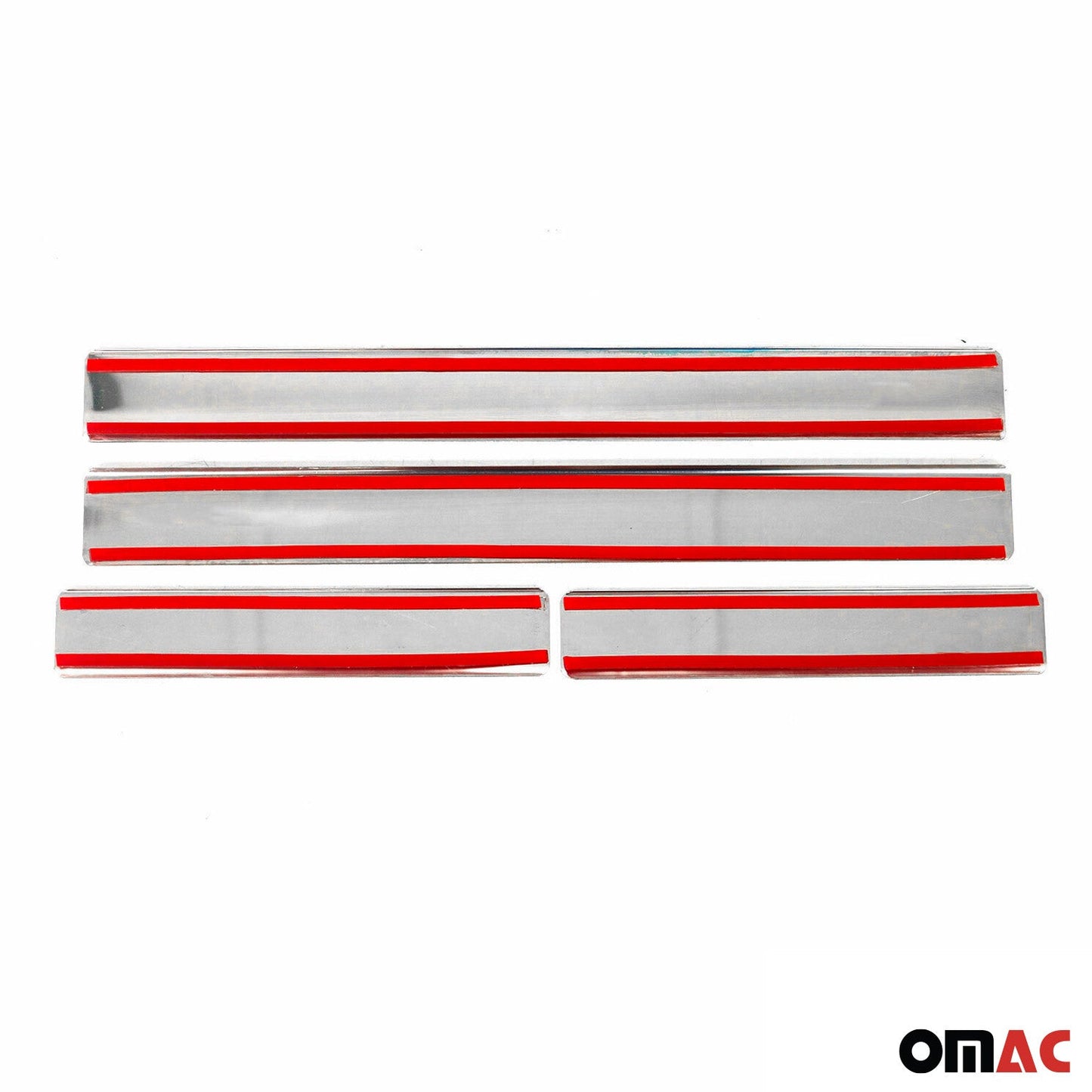 OMAC S.Steel Chrome Door Sill Cover Scuff Plate 4 Pcs For Dacia Sandero 2012-2021 2005091N