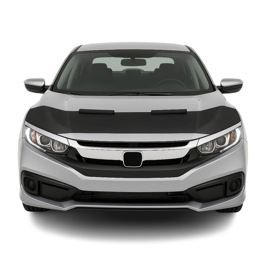 2016-2021 Honda Civic Sedan Car Bonnet Mask Hood Bra Black 1 Pc