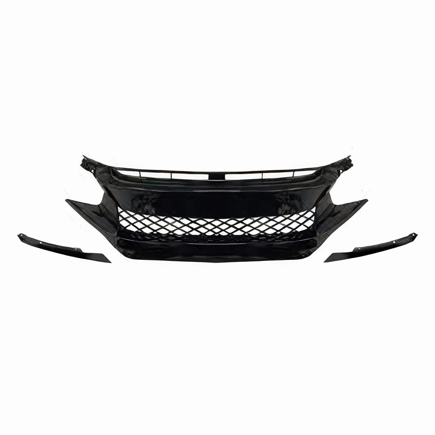 2016-2021 Honda Civic Front Grille Hood Type R Style Honeycomb Mesh HB Sedan