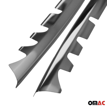 OMAC Dark Chrome Front Bumper Streamer Trim for MB Metris Vito W447 2016-2023 4733082B