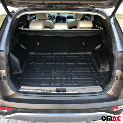 2016-2021 Hyundai Tucson Trunk Sill Cover Bumper Guard Protector Stainless Steel Silver