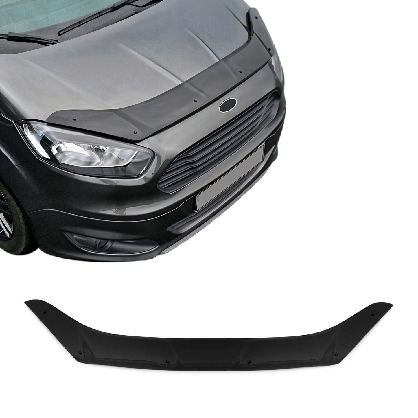 2014-2019 Ford Transit Connect Front Bug Shield Hood Deflector 1 Pc Smoke