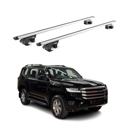 2024-2025 Toyota Land Cruiser J250 Roof Rack Cross Bars Carrier Silver