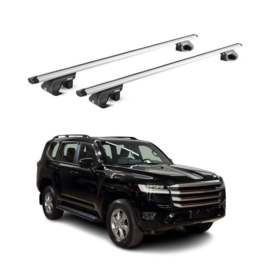 2024-2025 Toyota Land Cruiser J250 Roof Rack Cross Bars Carrier Silver