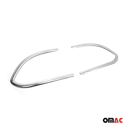 OMAC Chrome Front Fog Light Surround Frame Trim Steel For Fiat Panda Cross 2016-2020 2541103