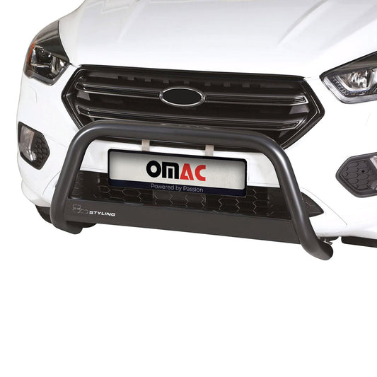 OMAC Bull Bar Push Front Bumper Grille for Ford Escape 2017-2019 Black 1 Pc 2616MSBB074B