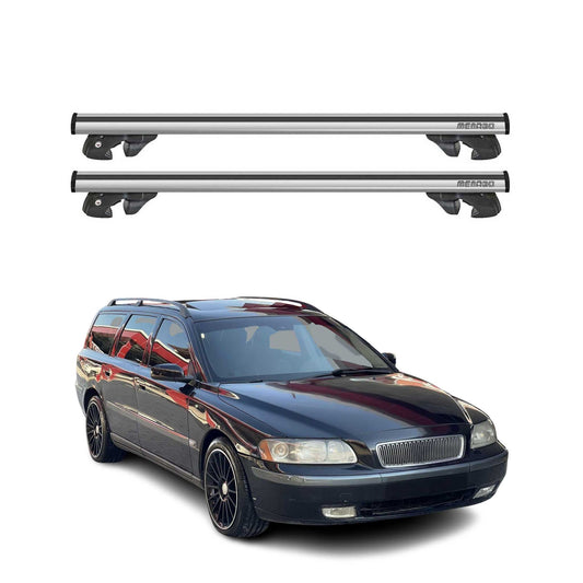 2001-2007 Volvo V70 Roof Rack Cross Bars Silver