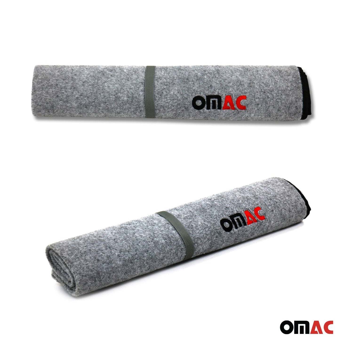 OMAC Rear Bumper Protector Trunk Mat Fabric Pet Cargo Liner For Truck Car Auto Grey 96RBP093G