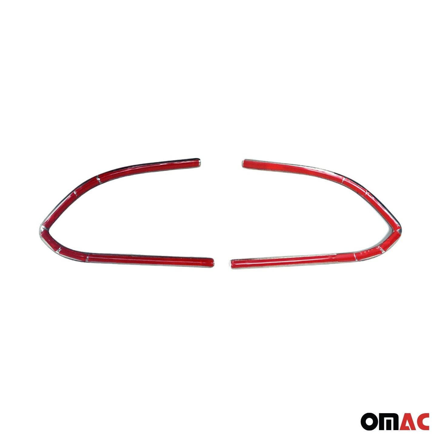 OMAC Chrome Front Fog Light Surround Frame Trim Steel For Fiat Panda Cross 2016-2020 2541103