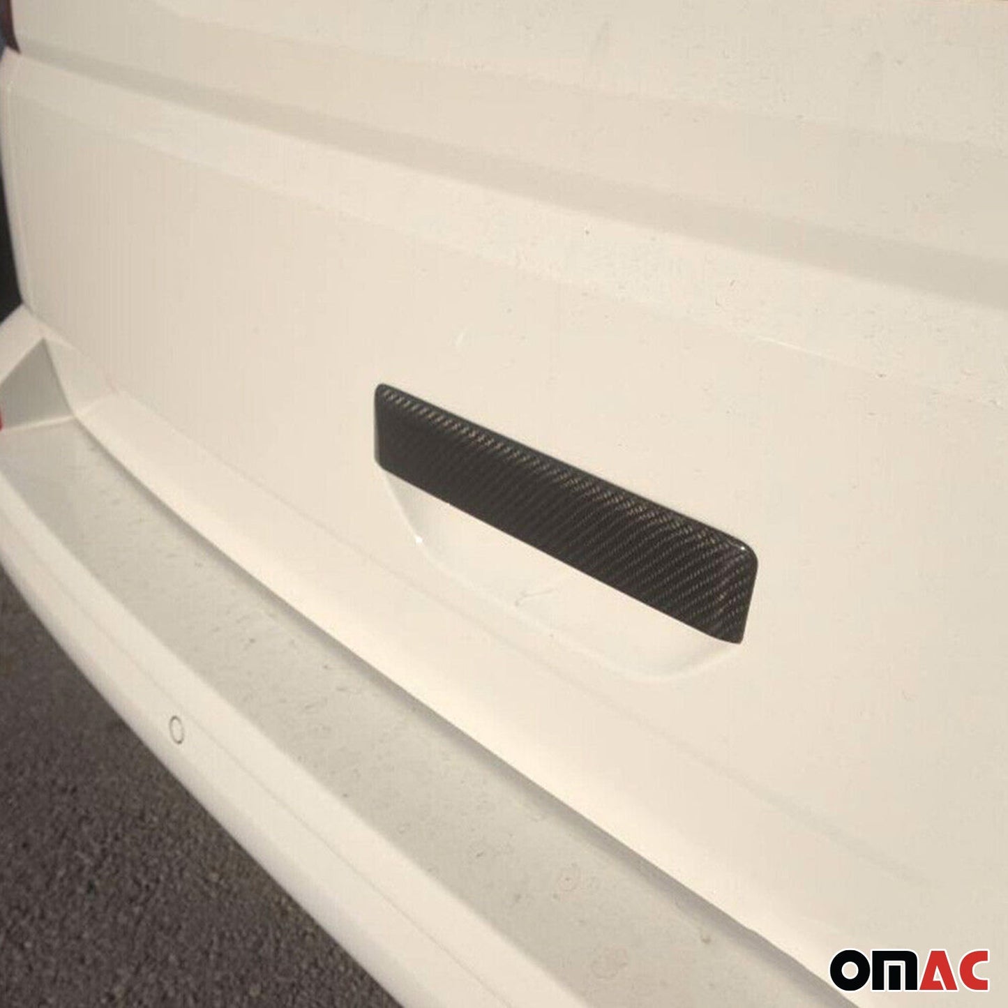 OMAC Car Door Handle Cover Protector for VW Caddy 2021-2024 Carbon Fiber Black U016724