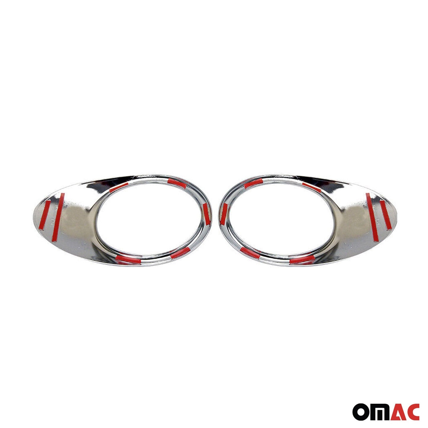 OMAC Fog Light Lamp Bezel Cover for Citroen Berlingo 2008-2019 Silver 2 Pcs 5723103