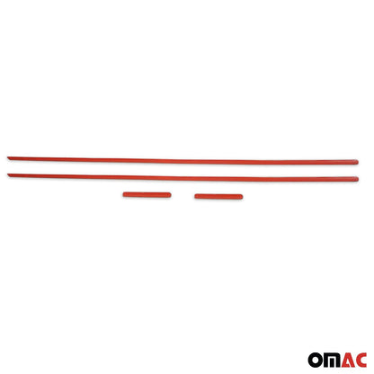 OMAC Side Door Molding Trim Skirt Garnish for Smart ForTwo 2007-2015 Steel Silver 4x 4751131