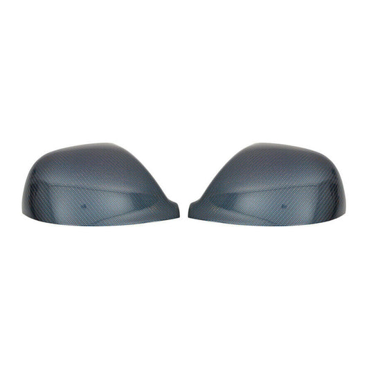 OMAC Side Mirror Cover Caps Fits VW T5 Transporter 2010-2015 Carbon Fiber Blue 2 Pcs 7530111CB