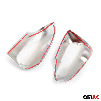 OMAC Side Mirror Cover Caps Fits Toyota Corolla 2014-2019 Chrome Silver 2 Pcs 7040111