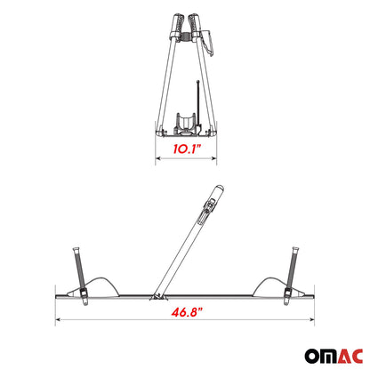 Bike Carrier Rack Hitch Roof Mount Aluminum One Bicycle Exterior Accessory