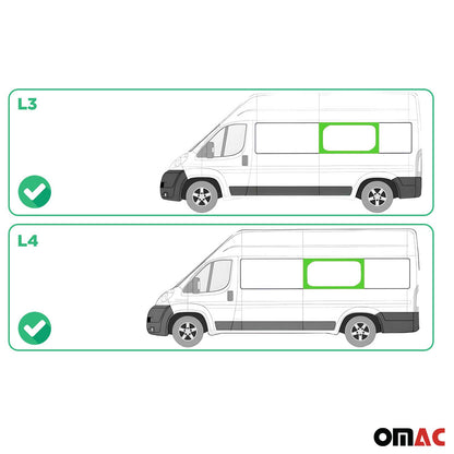 2014-2025 RAM ProMaster Window Glass Fit Kit Mid Left Side L3 L4 Black