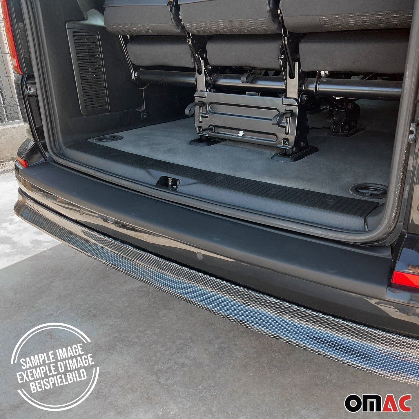 OMAC Rear Bumper Sill Cover Protector Guard for Mercedes Sprinter W906 2010-18 Matte 4724093PT